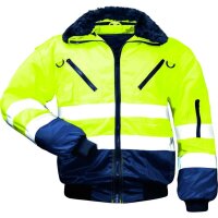 Pilotenjacke gelb marine, Gr. S - XXXL