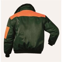 Forstjacke Pilotenjacke Pilotjacke auch als Weste Arbeitsjacke grün gefüttert Gr. S-4XL