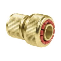 BRASS Schlauchanschluss 3/4&quot; Wasserstop