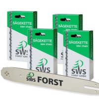 30cm SWS Forst Schwert Set mit 4 S&auml;geketten 3 8 45TG...