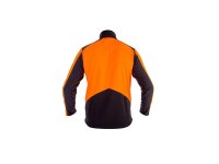 Grünholz Pro³ Fleeceshirt, Langarm, orange-anthrazit