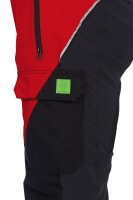 Grünholz Pro³Flex Schnittschutzhose, Schnittschutzklasse 1 (20 m/s), rot-anthrazit