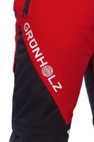 Grünholz Pro³Flex Schnittschutzhose, Schnittschutzklasse 1 (20 m/s), rot-anthrazit