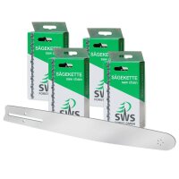 40 cm SWS Forst Schwert Set mit 4 Sägeketten 3 8 56TG 1,3 mm passend Husqvarna